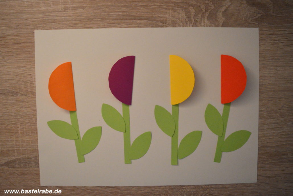 Blumen Basteln Aus Tonpapier Zur Bunten Blumenwiese